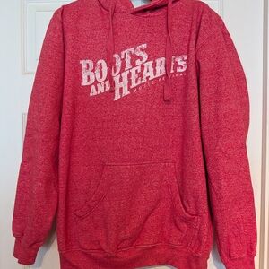 Men's Red Hoodie Sweater